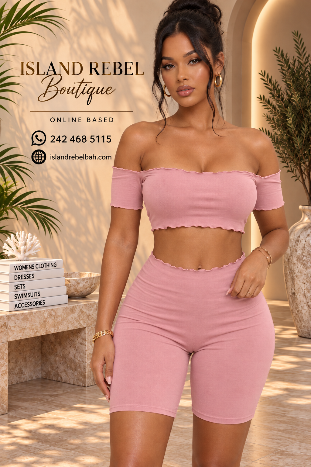 Lettuce Trim Biker Shorts Set