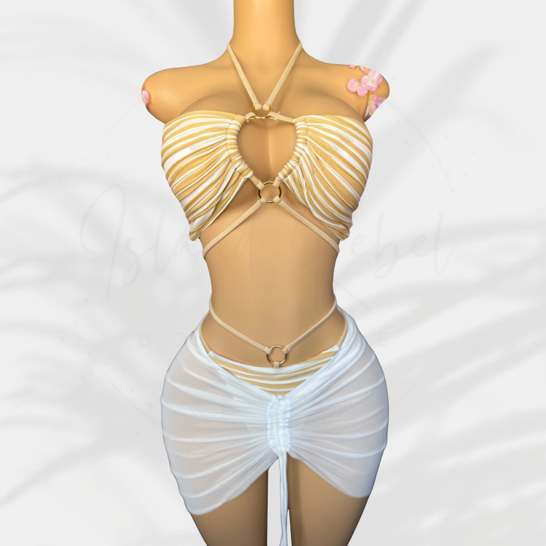 White Mocha Bikini Set
