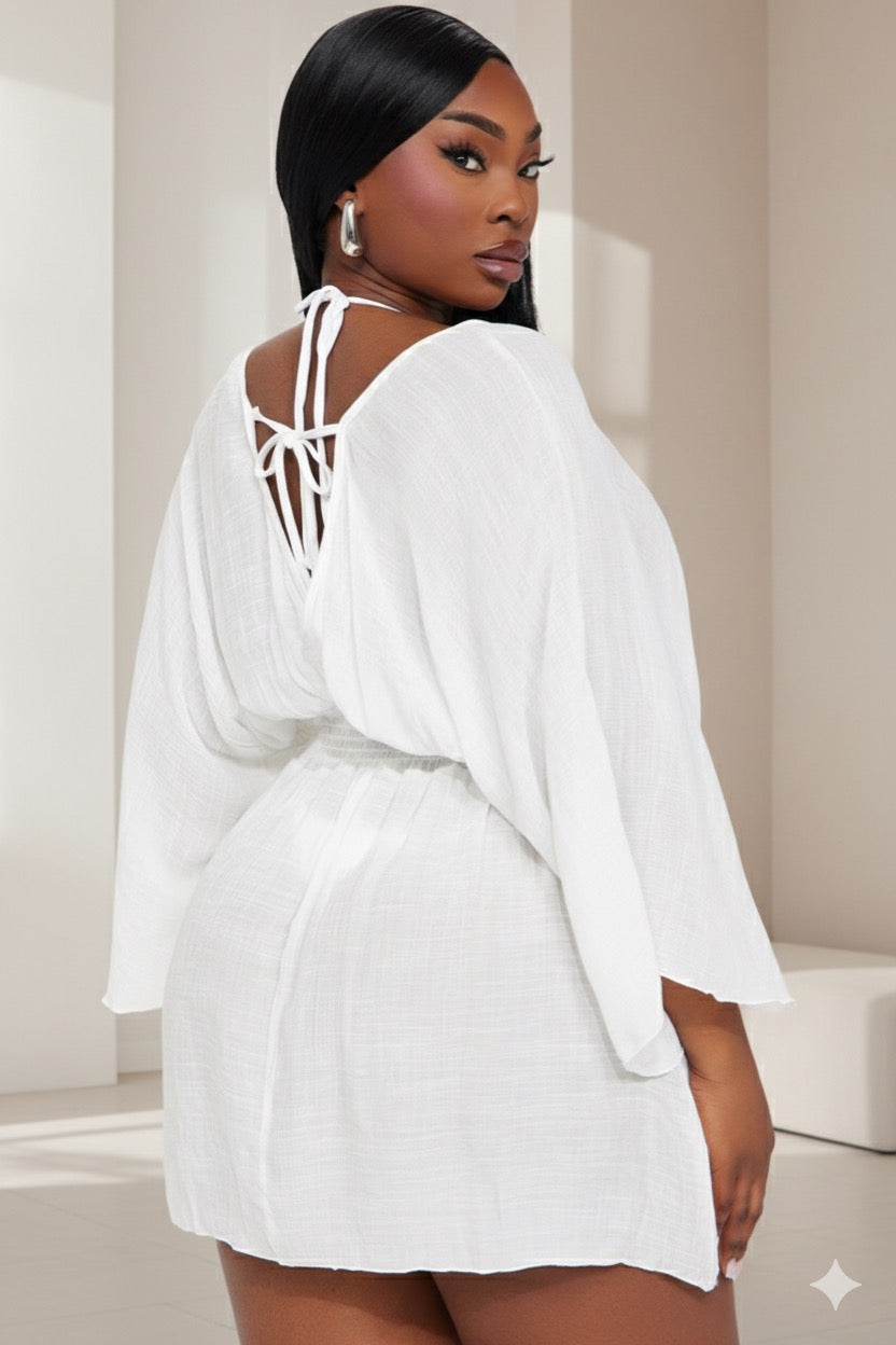 White Coverup Dress