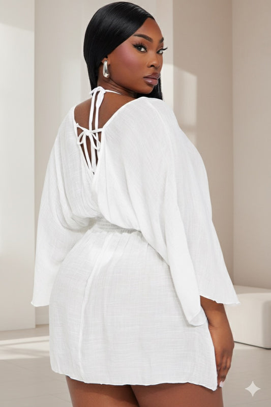 White Coverup Dress