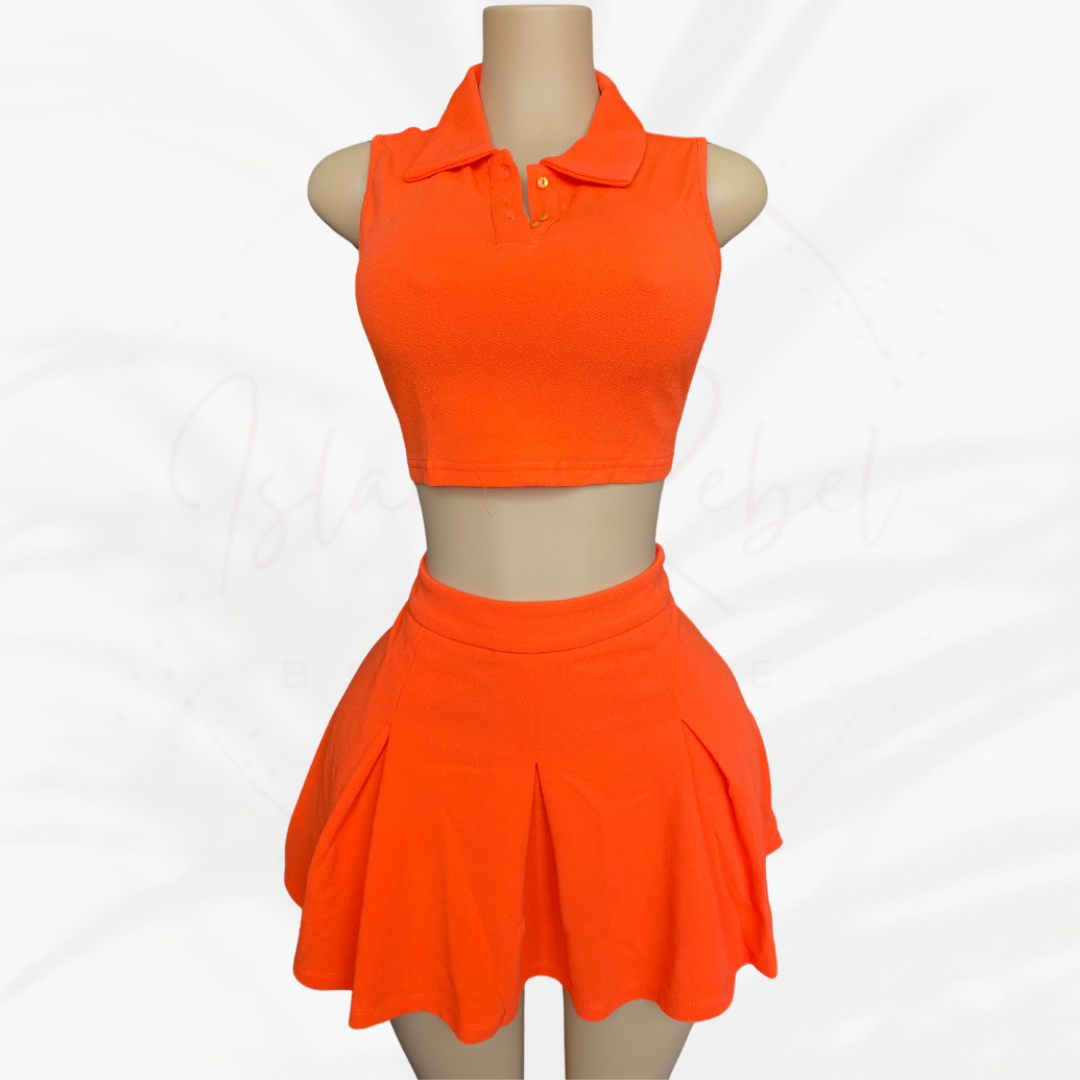 Baddie Vibes Skirt Set