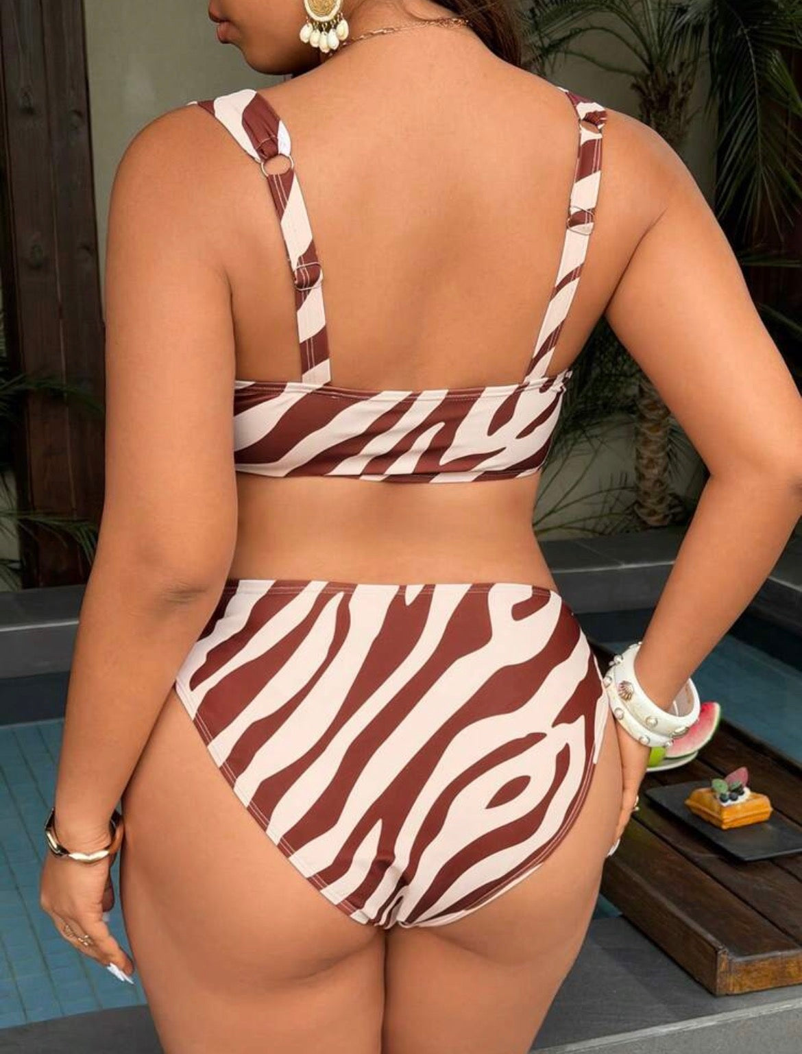 Printed Plus Tankini Set