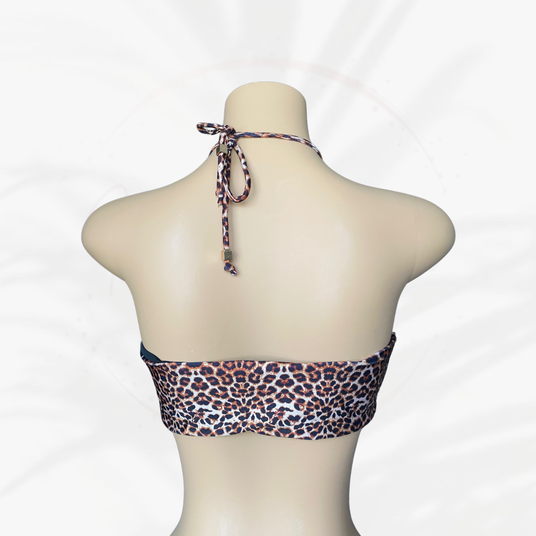 Leopard Bikini Top