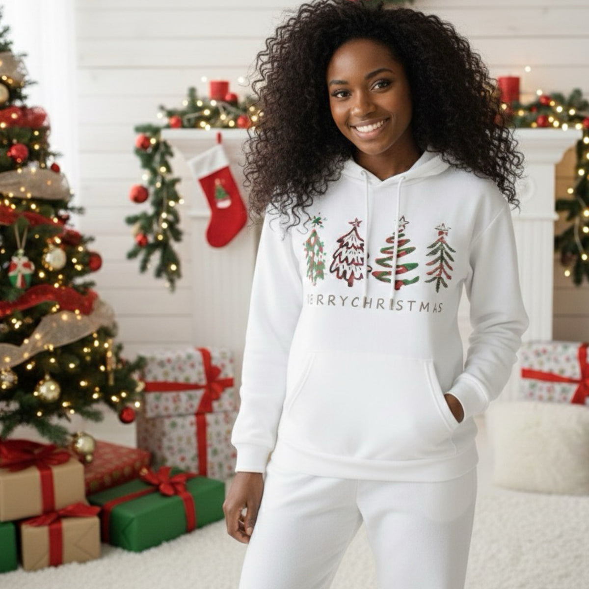 White Christmas Hoodie
