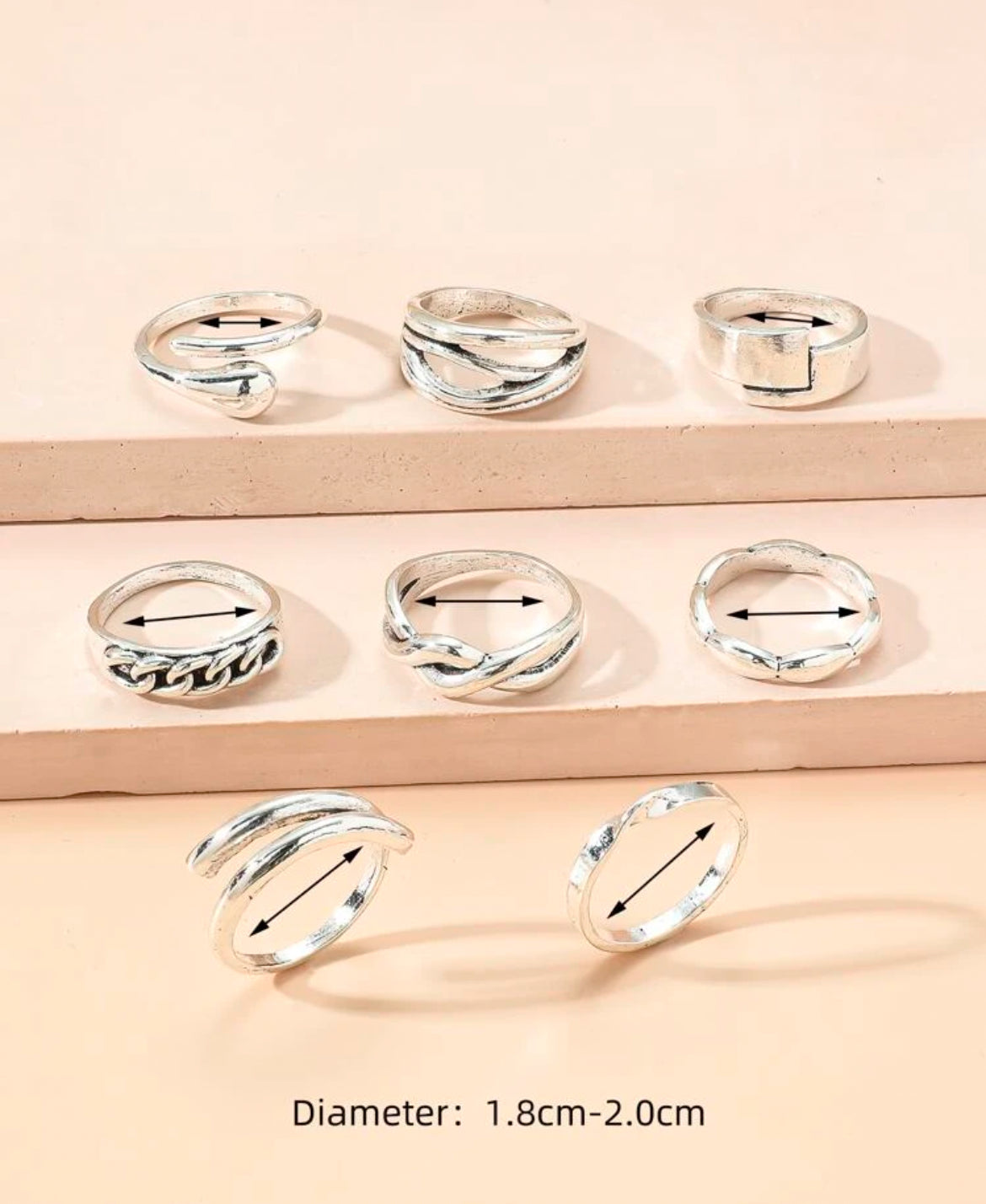 Silver Ring Set