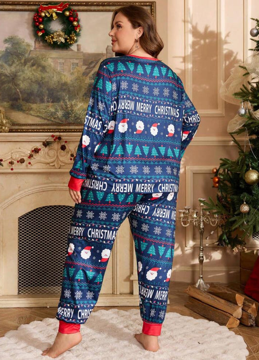 Snowflake Pajama Set (Plus Size)