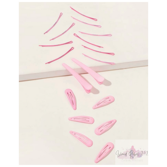 Pink Hair Clips & Bobby Pins