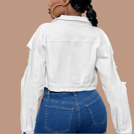 White Denim Jacket