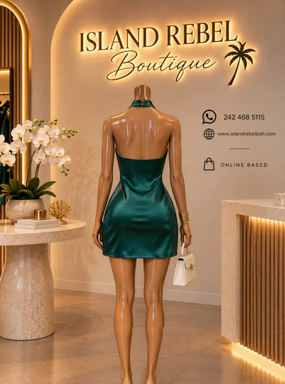 Alora Draped Neck Dress