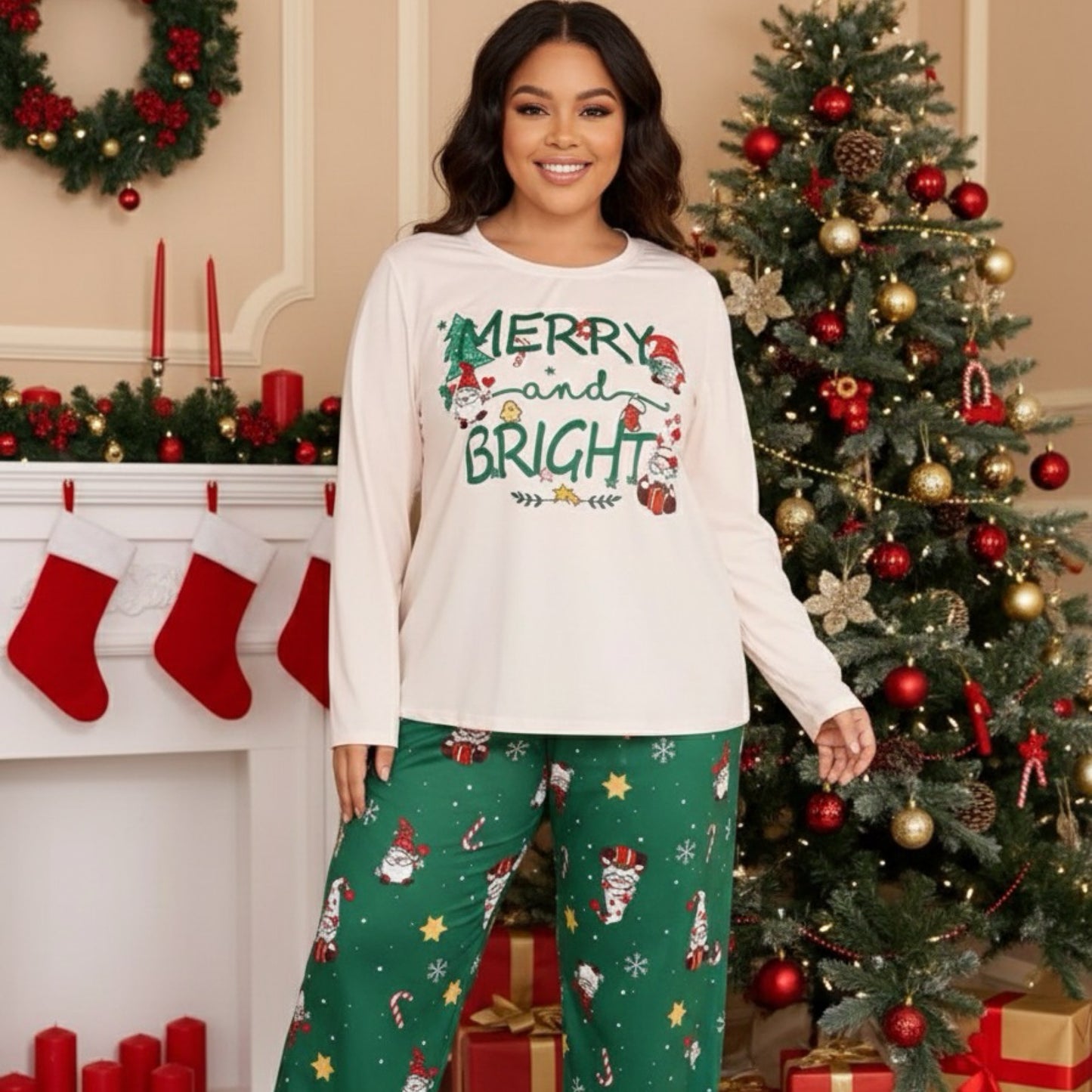 Kringle Pajama Set (Plus Size)