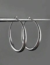 Load image into Gallery viewer, Silver Minimalist Hoops
