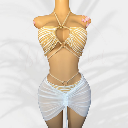 White Mocha Bikini Set