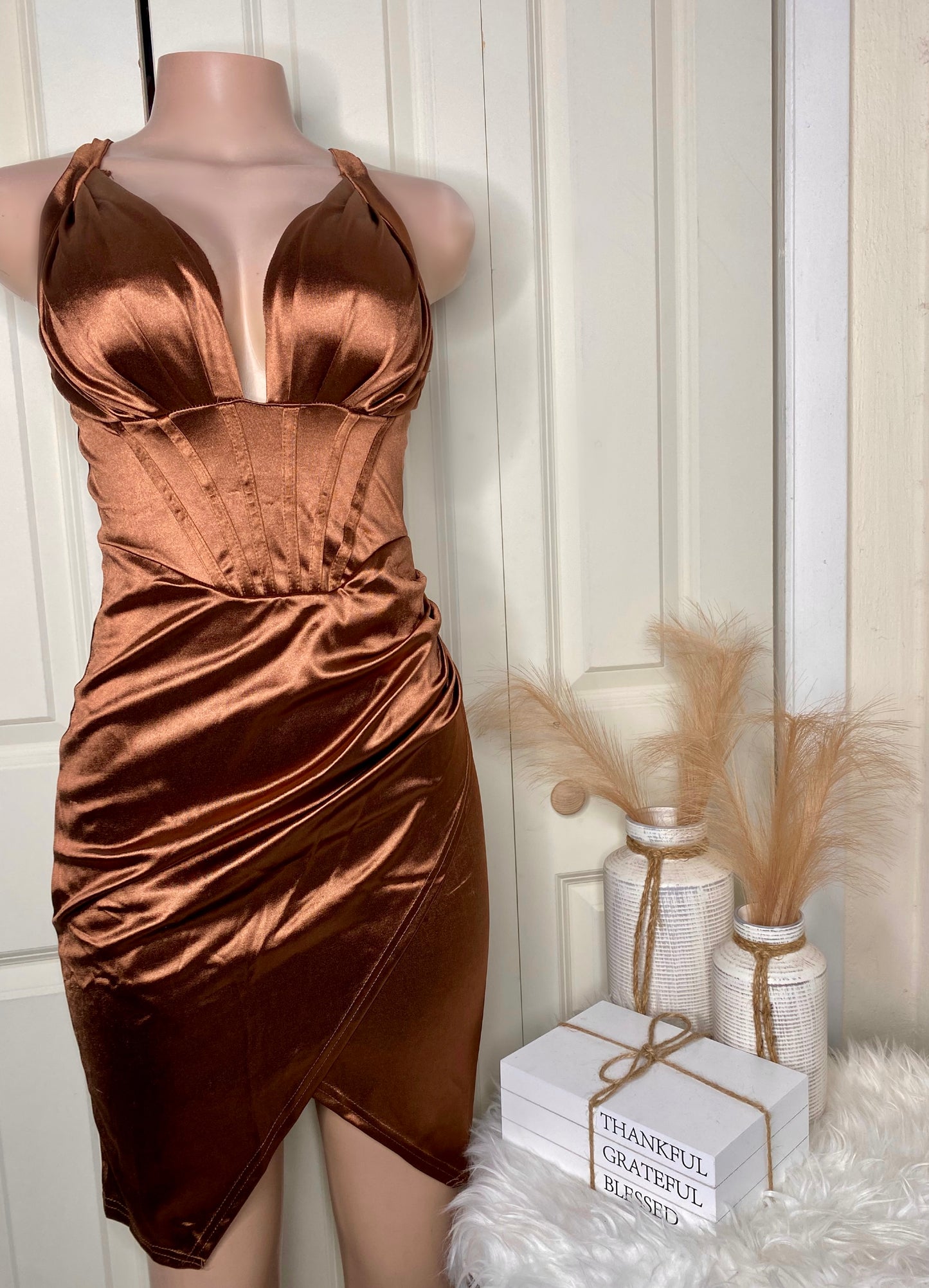 Melanin Drop Ruched Dress