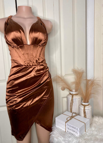Melanin Drop Ruched Dress