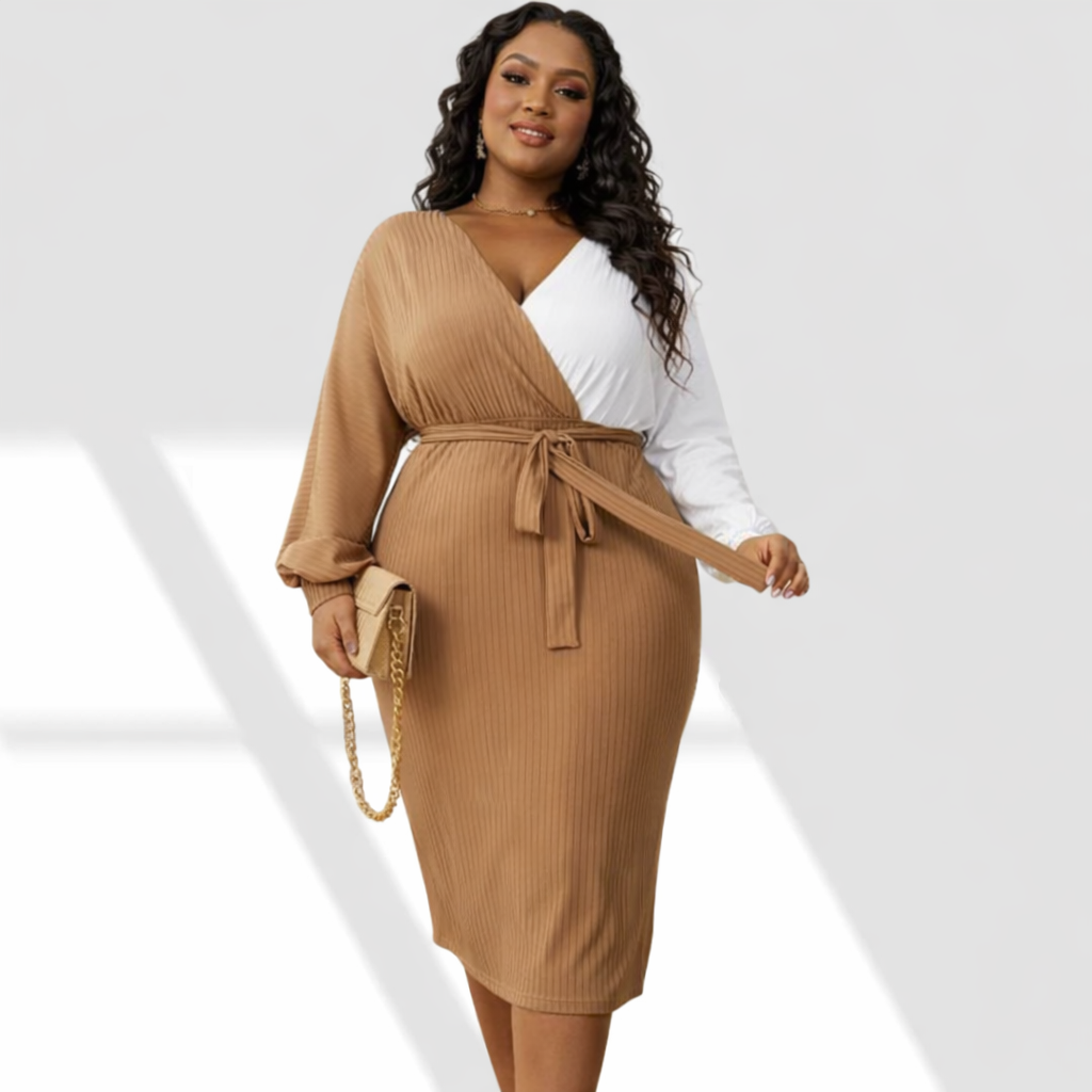 White Mocha Plus Dress