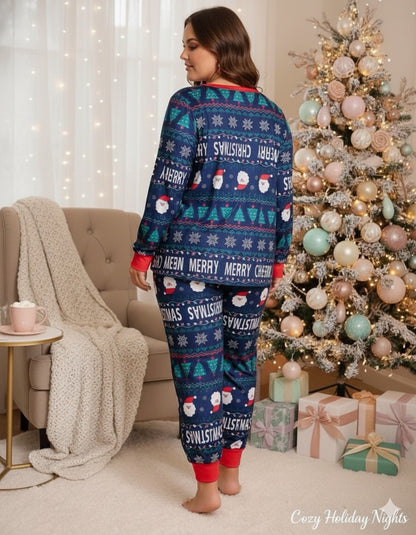Snowflake Pajama Set (Plus Size)