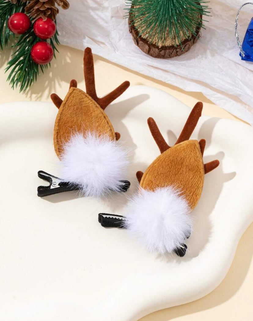 Reindeer Headband Clips