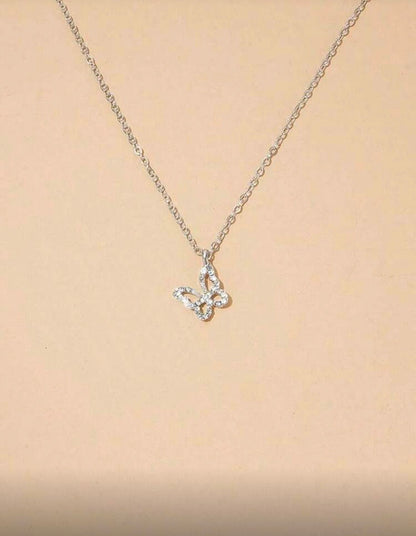 Silver Butterfly Necklace