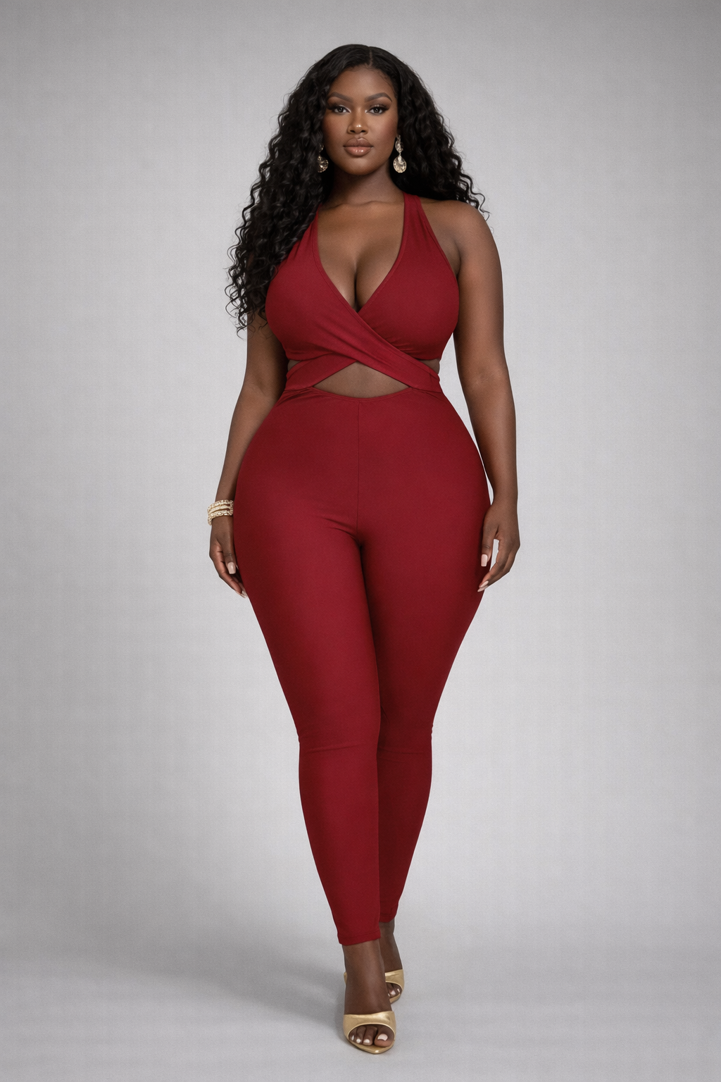 Cherry Blossom Plus Jumpsuit