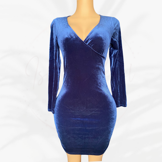 Sapphire Velvet Dress