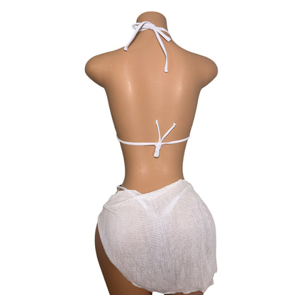 Three Piece Bikini Set with Coverup