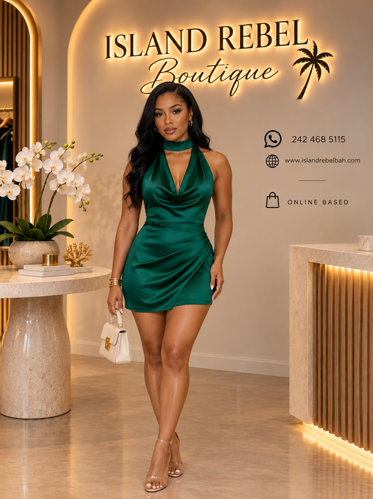 Alora Draped Neck Dress