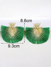 Load image into Gallery viewer, Lucky Charm Tassel Earrings
