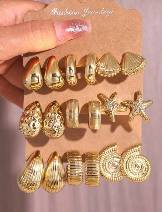 Six Piece Earrings Set