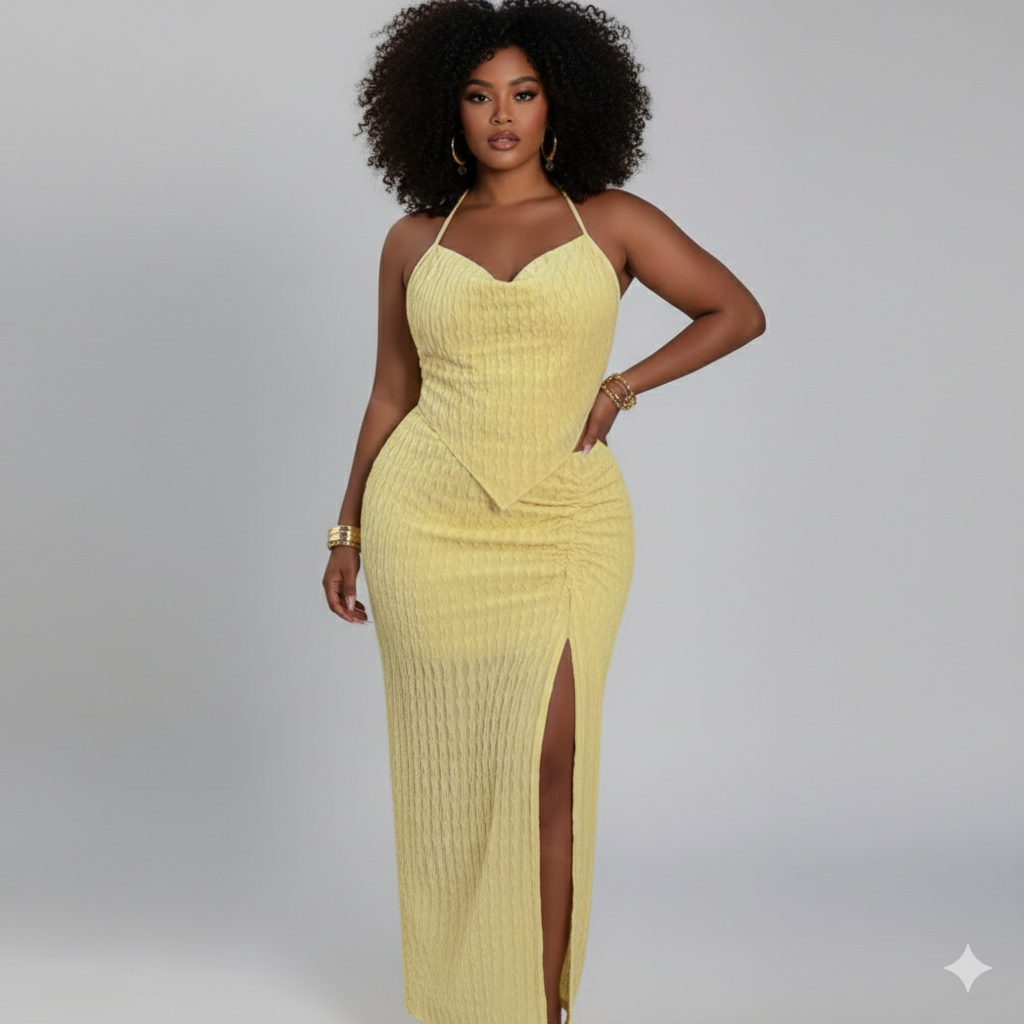 Sunshine Plus Skirt Set