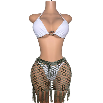 Three Piece Bikini Set with Coverup