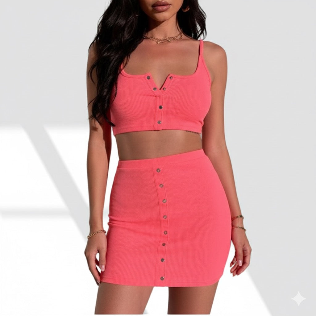 Bubblegum Skirt Set