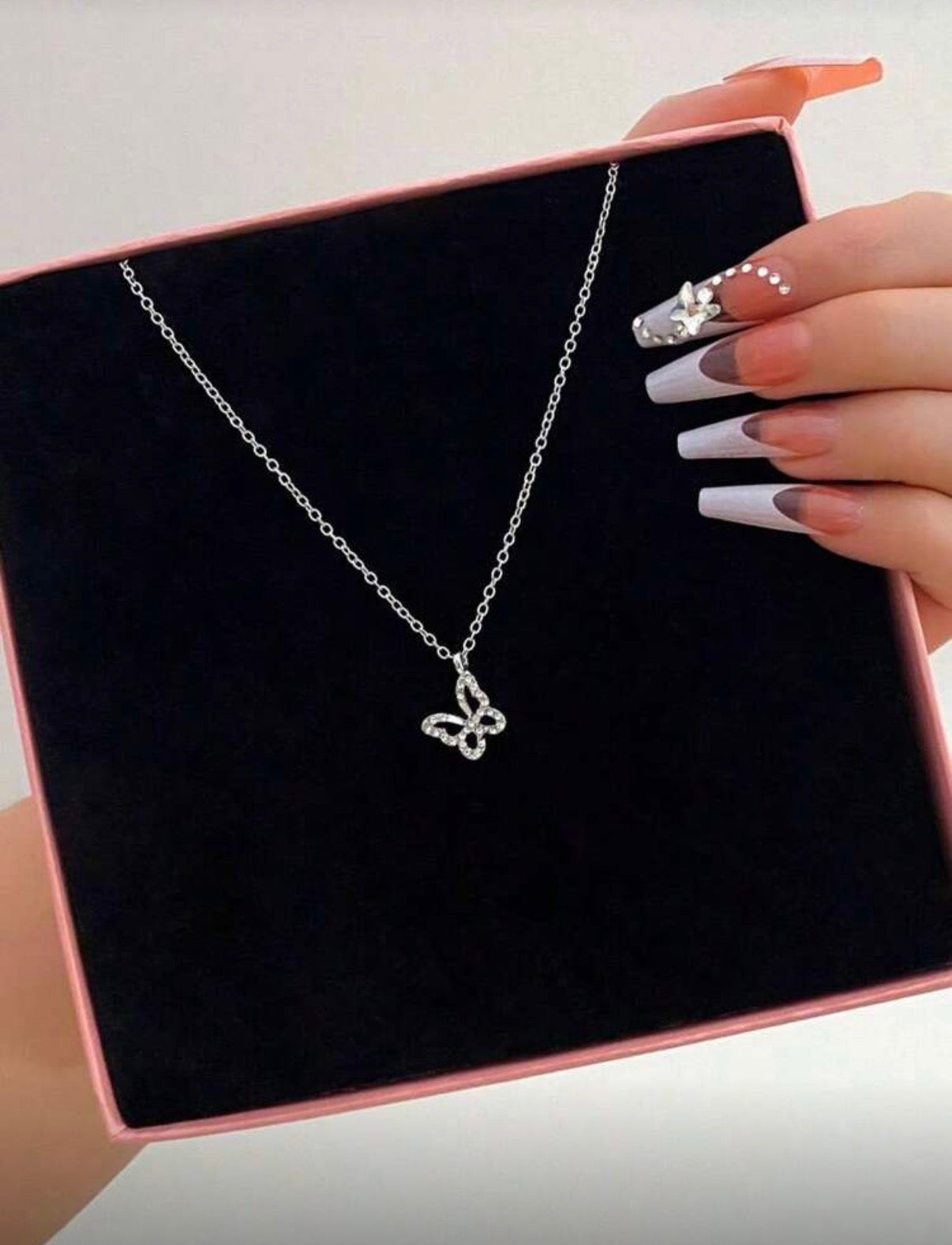 Silver Butterfly Necklace