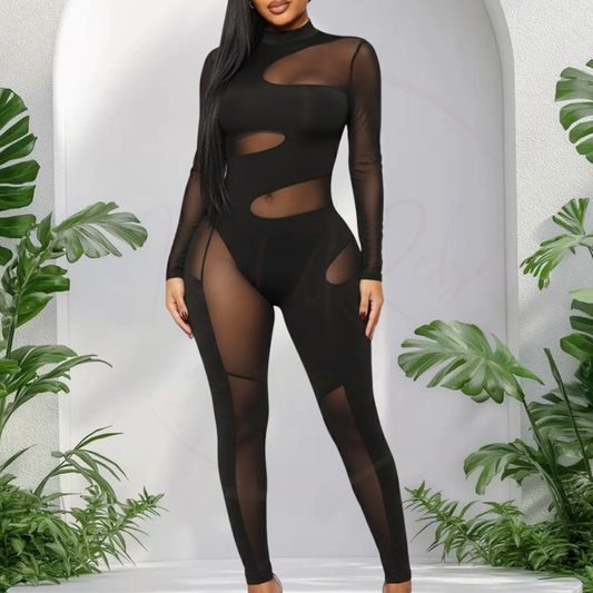 Shadow Kiss Plus Jumpsuit
