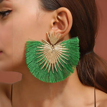 Load image into Gallery viewer, Lucky Charm Tassel Earrings
