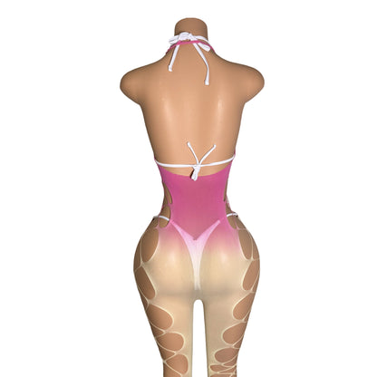 Cotton Candy Bikini Set with Coverup