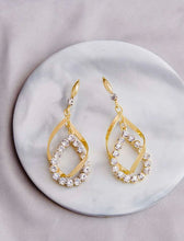 Load image into Gallery viewer, Small Rhinestone Water Drop Earrings
