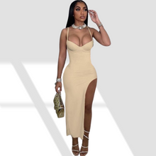 Load image into Gallery viewer, Caramel Glazed Split Dress
