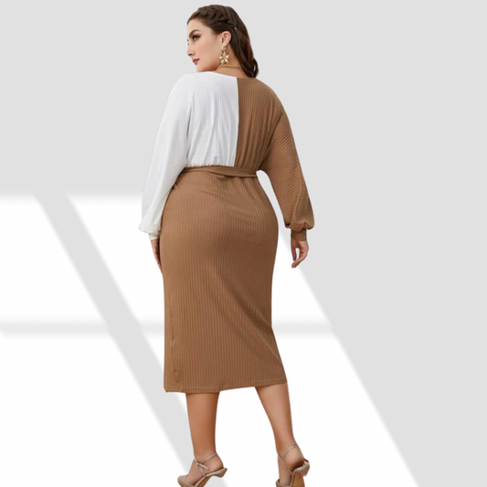 White Mocha Plus Dress