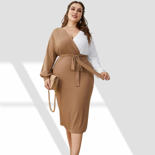 White Mocha Plus Dress