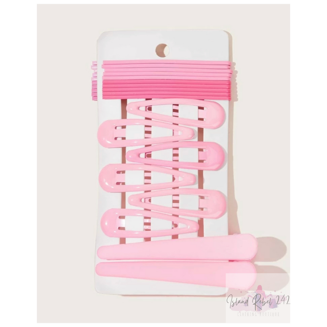 Pink Hair Clips & Bobby Pins